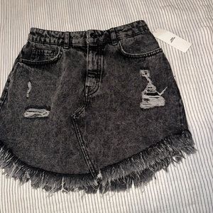 Urban Outfitters Black Denim Skirt